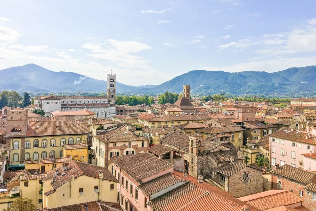 Masterclass near Lucca, seen from above